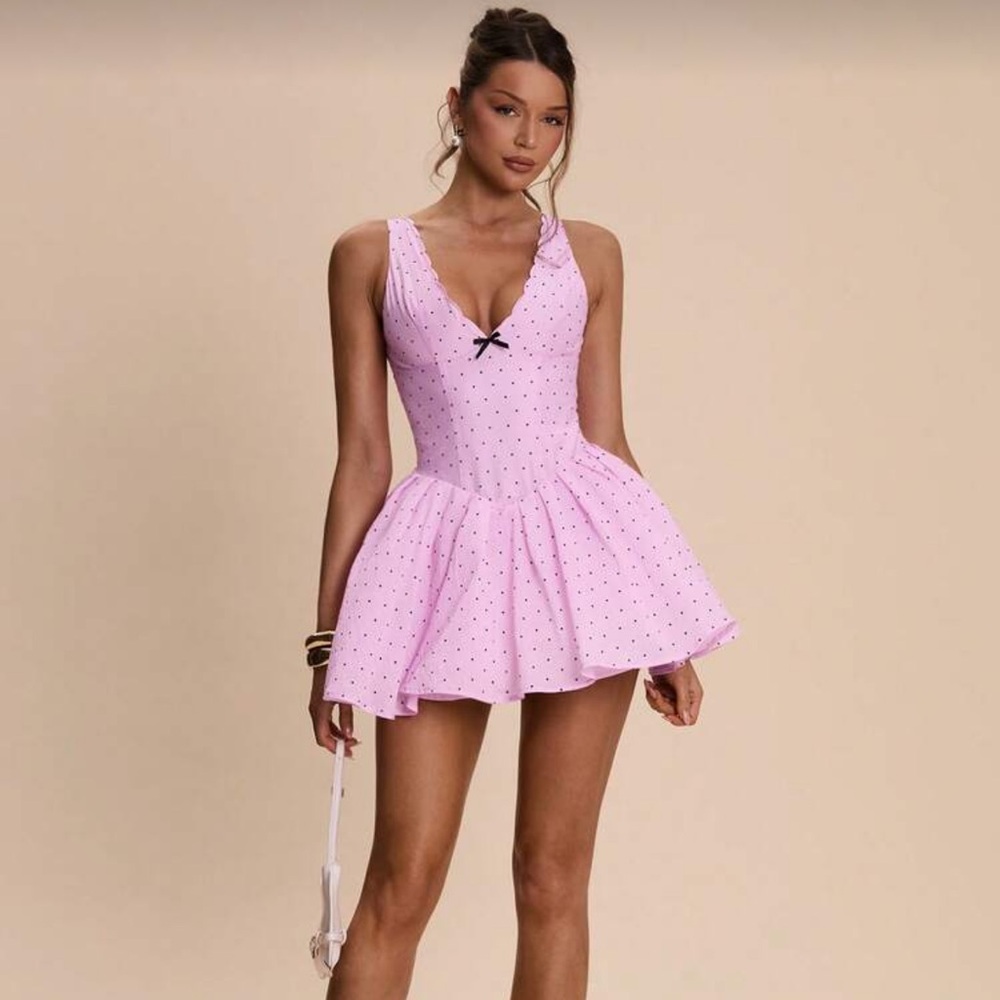 Pink Polka Dot Dress